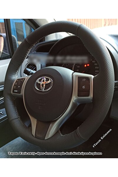imza direksiyon kılıfı Toyota Yaris 2015 Araca Uyumlu Direksiyon Kılıfı