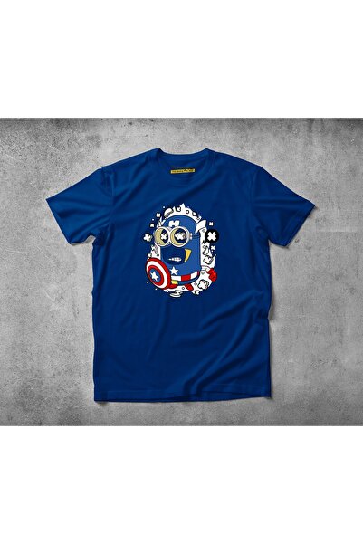 Freeyez Captain Minion Unisex Pamuklu Penye T-shirt