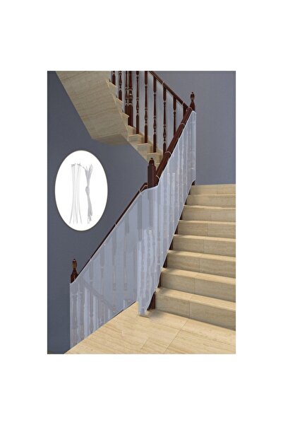 Şener collection Merdiven Balkon Güvenlik Filesi - Bebek Çocuk Ve Evcil Hayvan Koruma Bariyeri File - 250cm X 80cm