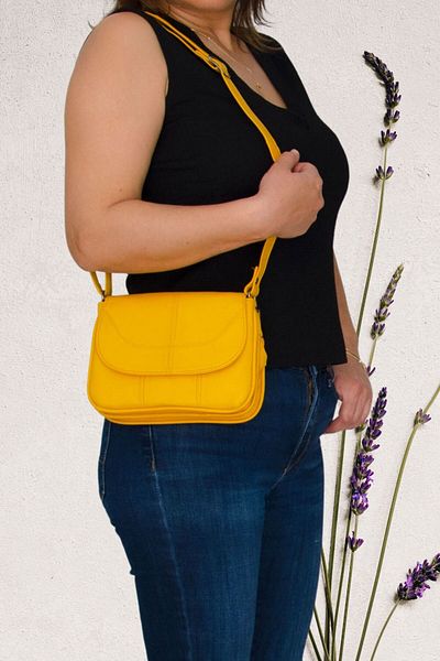 Lederax Ld162 Genuine Leather Mini Shoulder Bag