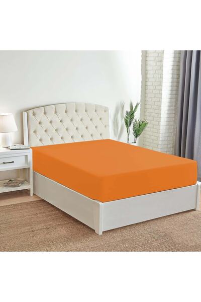güllüce ev tekstil ürünleri Fitted Sheet Orange