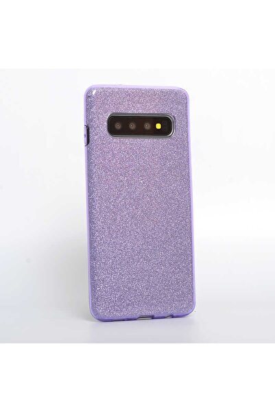 ZM STORE Samsung Galaxy S10 Kılıf Renkli Simli Parlak Shining Kapak