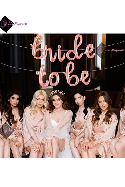 Bkmc Bride To Be Folyo Balon Rose Gold Ve Bride To Be Tacı Parti Süs Setleri