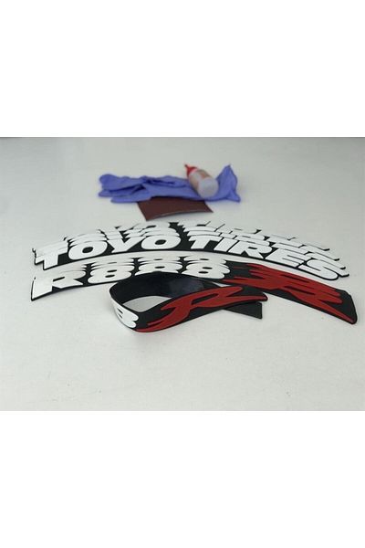 komauto Toyo R888r White Permanent Elastic Sticker