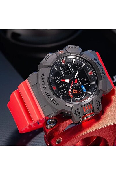 SMAEL 8043 Dijital Ve Analog Erkek Kol Saati