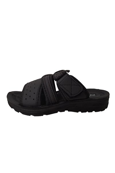 Pars 236 Siyah Erkek Ortopedik Rahat Hafif Ve Şık Günlük Terlik