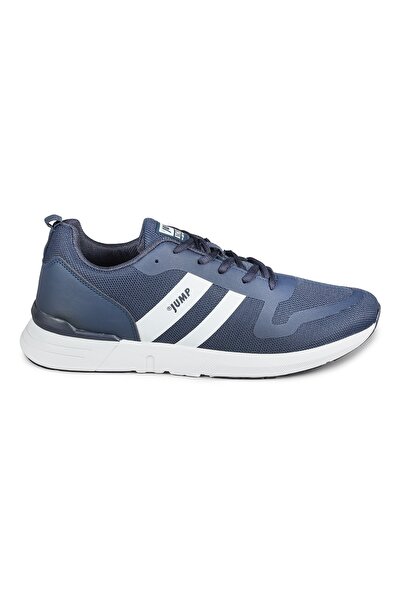 Jump 27505 Lacivert - Beyaz Erkek Yazlık Günlük Rahat Yürüyüş Koşu Sneaker Sp...