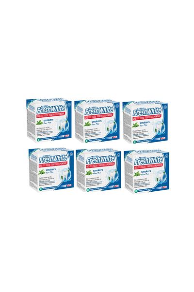 Fresh White 6 Pieces 50 Gr Dental Polishing Powder Smokers