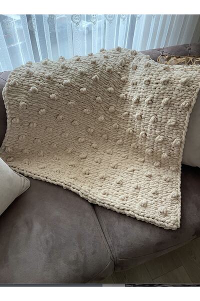 Berrak El Örgüsü Tomurcuk Bebek Battaniyesi