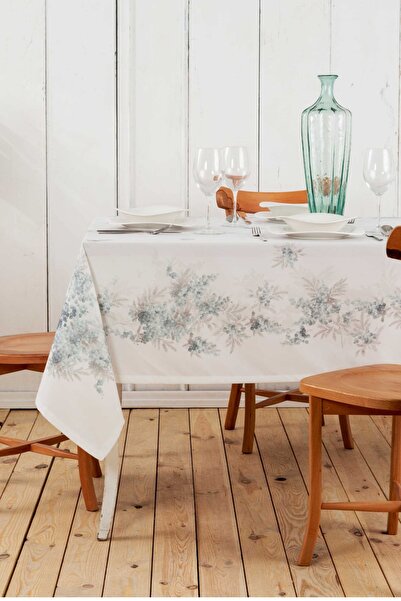 Karaca Home Carina Mavi Baskılı Masa Örtüsü 150 Cm X 240 Cm