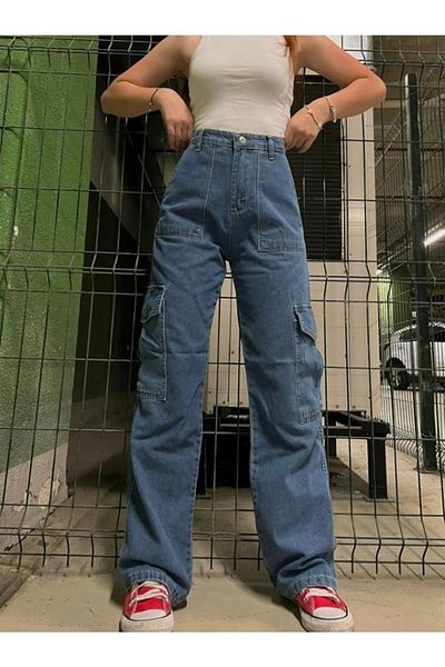 DENİKK Παντελόνι Trend Blue Cargo Pocket