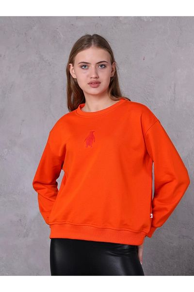 FARM ANİMALS Pulover de damă cu detalii de broderie
