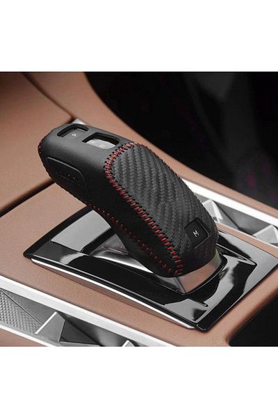 AYZ GARAGE Peugeot-citroen-ds-opel Eat Leather Gear Shift Cover (with red string)