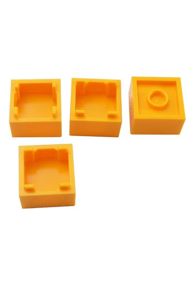 LEGO Original Accessory Moc Custom Container Box 2 X 2 X 1 Light Orange Small Case Chest 2 Pieces