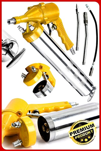 PROXTECH Premium Yüksek Kalite Havalı Gres Yağ tabancası 500cc Büyük Boy Hort...