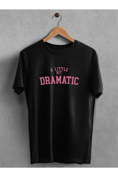 Pear Wear - A Little Bit Dramatic Printed Oversize Unisex Tshirt με στάμπα