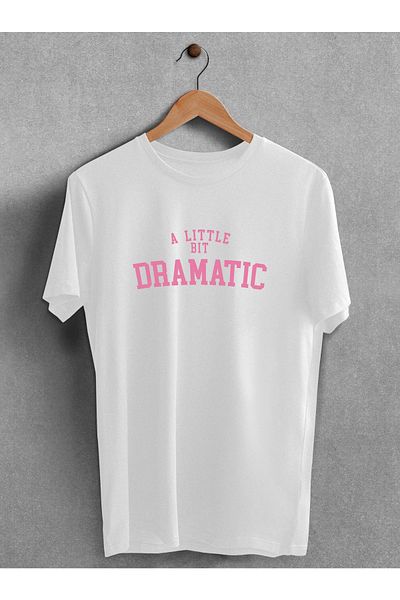 Pear Wear - A Little Bit Dramatic Printed Oversize Unisex Tshirt με στάμπα