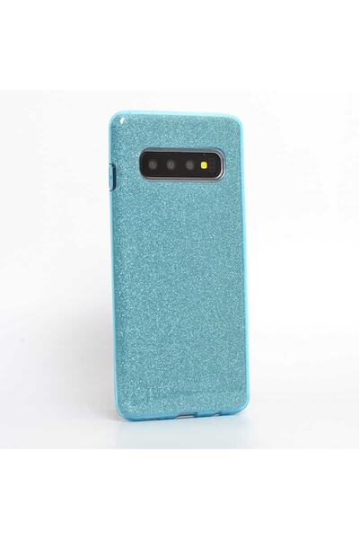ZM STORE Samsung Galaxy S10 Kılıf Renkli Simli Parlak Shining Kapak