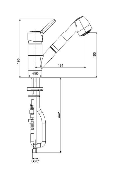 Eca Ivy Spiral Sink Faucet102118151
