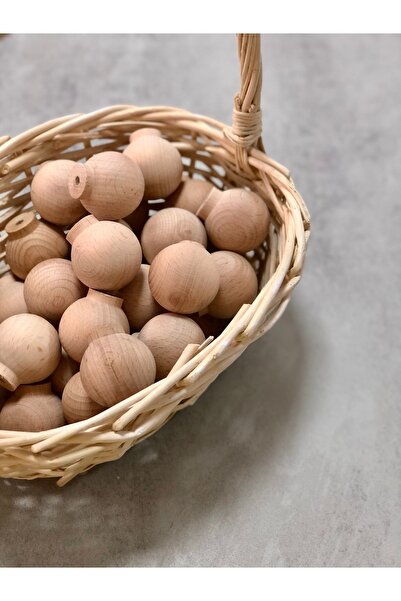 SÖZER ORMAN ÜRÜNLERİ Ham Ahşap Dolap Kulp Mobilya Çocuk Odası Kulbu - (5 ADET)