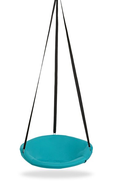 Svava Turkuaz Relaks Çocuk Ve Yetişkin Salıncak Koltuk - Yuvarlak Tavana Asılan Salıncak