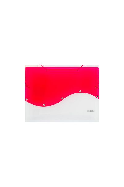 Noki S Series Elastic 12 Compartment File Pink
