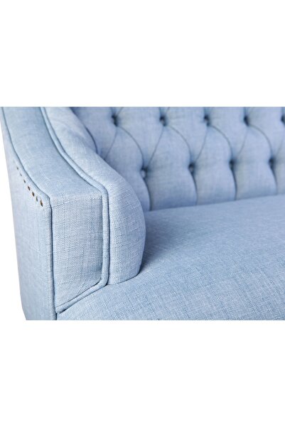 Ze10 Design Lamont Loveseat İkili Kanepe Indigo Mavi