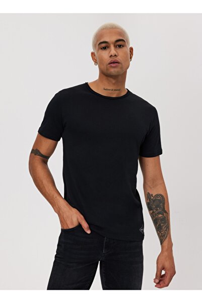 Lee Cooper Ανδρικό μπλουζάκι Crew Neck Black 232 Lcm 242061 Gael Black