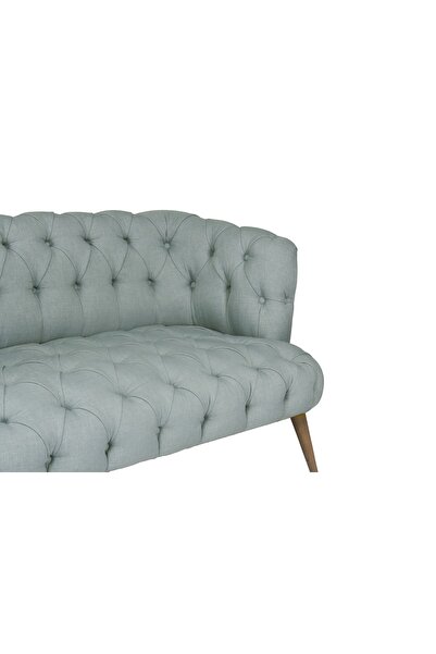 Ze10 Design West Monroe Loveseat İkili Kanape Indigo Mavi