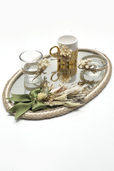 Lora Davet Набір підносів для кави Damat (1 ШТ.) Золотий 53212