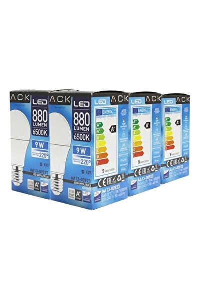 ACK 9 Wat Aa13-00923-6500k 880lm Ampul 1 Paket (12 Li)