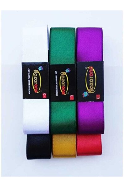 sfs elektrik 3 Cm Saten Kurdale Karışık Renkli 6 Adet Model 2 Tyc00225473246