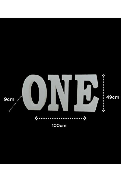 STRAFORLAND 1 Yaş Doğum Günü One Strafor Harfler (49cm)