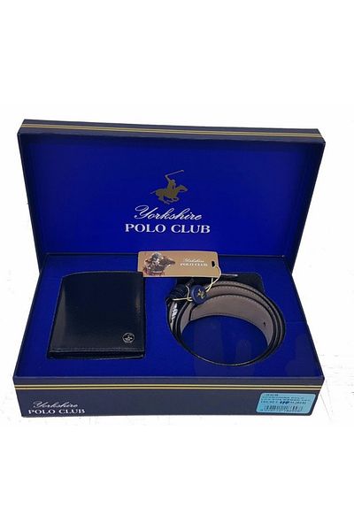 Yorkshire Polo Club Belt Wallet Set with Dowry Box
