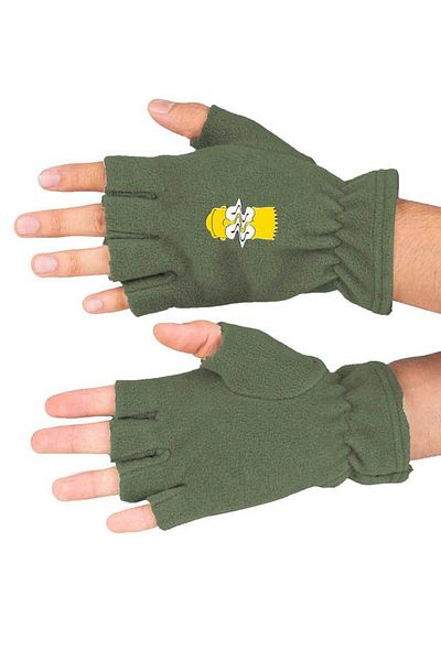 herotasarım Simpson Printed Gloves Fleece - Χειμώνας, Cut, Bll3474