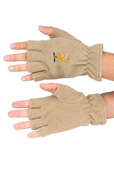 herotasarım Χειμερινά γάντια - Ντετέκτιβ με στάμπα, Cut Fleece, Bll3721