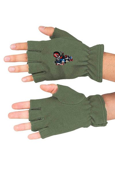 herotasarım Γάντια Fleece με στάμπα Winter Motor Love - Bll3464