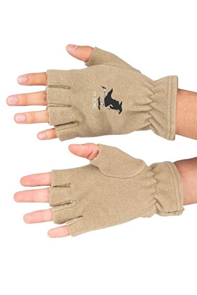 herotasarım Χειμερινά γάντια από φλις με κοψίματα - I Am Done Printed Bll3448