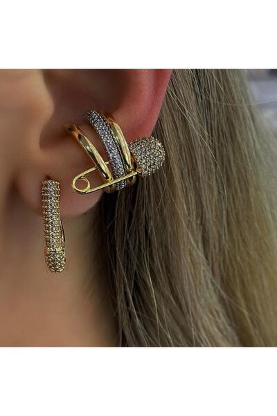 ZWEIG Çengel İğneli 3’lü Earcuff
