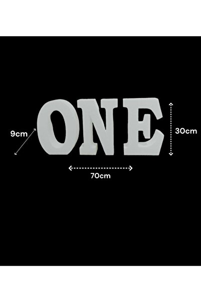STRAFORLAND 1 Yaş Doğum Günü One Strafor Harfler (30cm)
