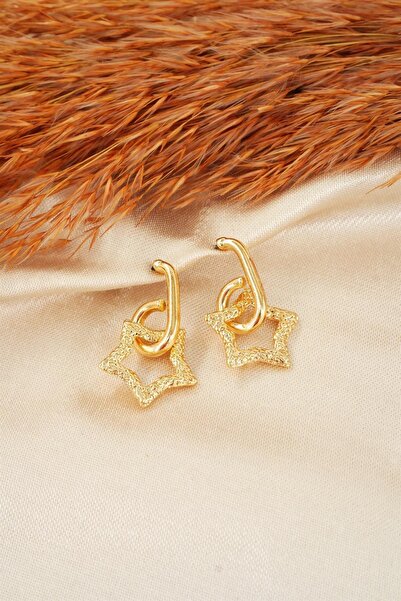 By Zeyna Aksesuar أقراط متدلية على شكل نجمة - تصميم خاص للنساء