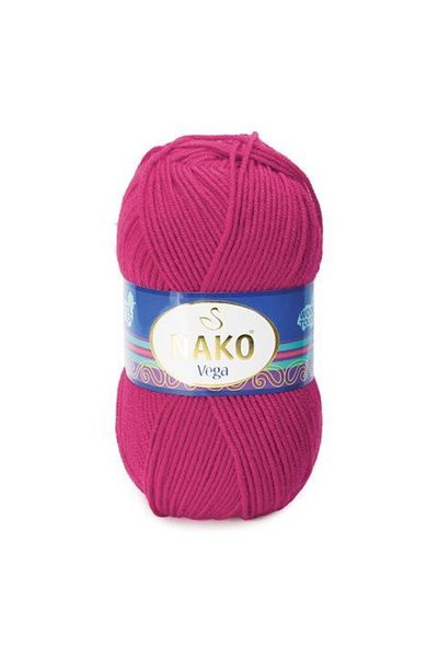 NAKO Vega Premium Fuchsia Acrylic Hand Knitting - 5 Pieces 10607
