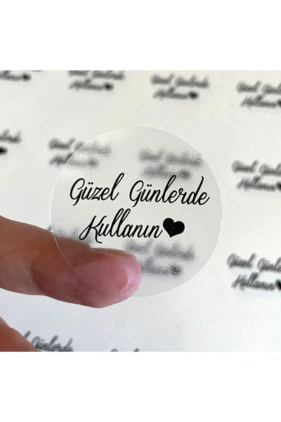 gg gençgirişimci Transparent Sticker - Use on Nice Days - (4X4 CM) 50 Pieces