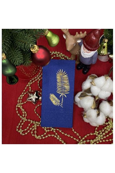 kidspartim Χαρτοπετσέτα με χρυσό επιχρυσωμένο Navy Blue Palm