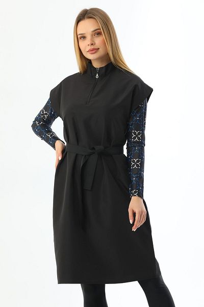 Remsa Mayo Πουλόβερ Single Top Parachute with Gilet Full Hijab Swimsuit 2364 Black