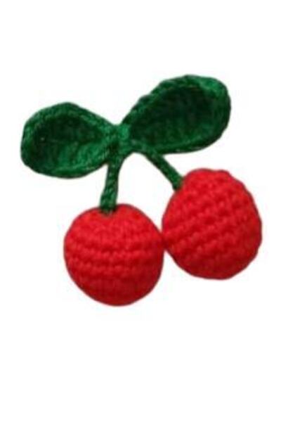 OYUNCAKPARK Örgü Pens Kırmızı Kiraz Toka