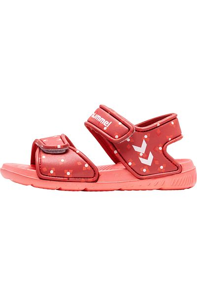 HUMMEL Pantolette
 - Rot - Flacher Absatz