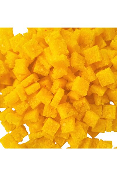 Mozaik Yapay Hobi Taşı _ Sarı Kare_ 250 Adet Ölçü( 8x8x3)mm
