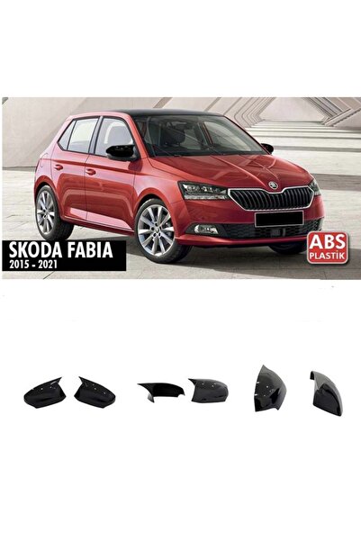 HasAkman Skoda Fabia Sinyalli Batman Yarasa Ayna Kapağı Piano Black 2015 2016...