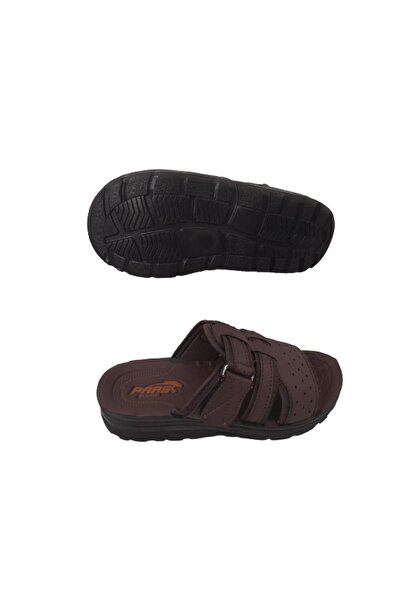 Pars 236 Kahve Erkek Ortopedik Rahat Hafif Ve Şık Günlük Terlik